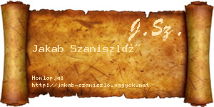 Jakab Szaniszló névjegykártya